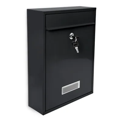 Produktbild von Design Briefkasten Metall Schwarz 26,5 x 35 x 8,5 cm