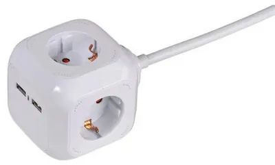Zdjęcie produktu dla ViVanco™39612, 1,4 m, Wewnętrzna, Typu F, Type F (CEE 7/4), 1,5 mm², Plastik