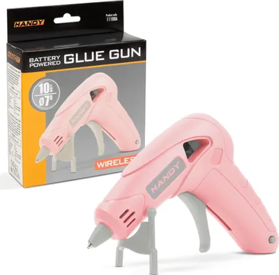 Produktbild von Akku-Klebepistole 10 W – Rosa – USB-C wiederaufladbar – Geeignet für Ø 7 mm Klebekartuschen (exkl.)