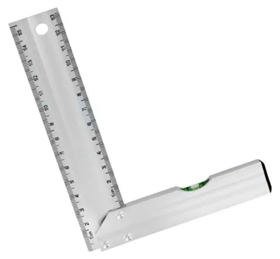 Imagen del producto de Transportador de aluminio para carpintería, 150 mm, graduado en ambas caras, para mediciones precisas