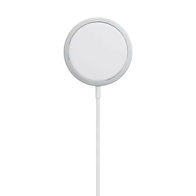 Produktbild von Wireless Charger MagSafe kompatibel für Apple iPhone 17 16 15 14 13 12 Pro Max Plus uvm. kabelloses Ladegerät Magnetisch Induktiv Weiß USB-C 15W