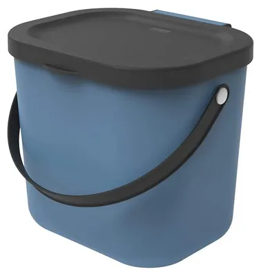 Produktbild von Rotho Mülltrennsystem 6L Albula - Biomülleimer 23,5 x 20,0 x 20,8 cm - Mülleimer mit Deckel - Abfalleimer aus Kunststoff - Müllbehälter mit Griff