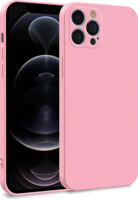 Produktbild von Hülle für Apple iPhone 12 Pro Max - 2-lagige Handyhülle Cover aus Silikon in Hell Rosa