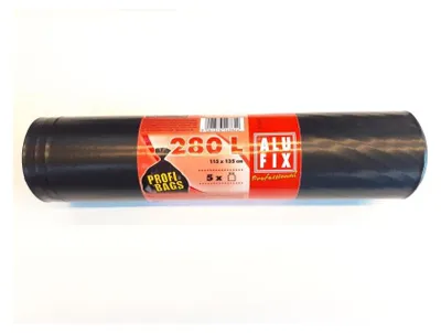 Productafbeelding van Vuilniszak Alufix HDPE-1150 x 1350 mm-280 l-60 µm-5 stuks