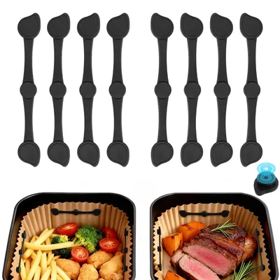 Produktbild von Alyvisun 8 Stück Magnete für Airfryer Backpapier, Wiederverwendbare Airfryer Mag