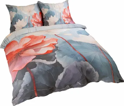 Produktbild von Bettwäsche, Satinbettwäsche,Satynlove 160x200cm 12406 Blumen