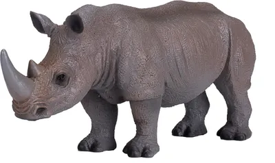 Obrázek produktu pro Mojo Fun White Rhinoceros, 3 rok/roky, Wildlife, Šedá, Bílá, Polyvinylchlorid (PVC)