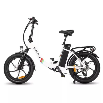 Zdjęcie produktu dla F20SE składany 3.0 gruby e-rower 48V/15.6AH akumulator hamulec olejowy e-rower składane rowery rower górski gruby rower rower elektryczny pedelec, rower składany, biały