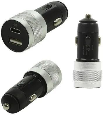 Produktbild von Auto Ladegerät 2x USB 12V/24V 3100mA Ladeadapter KFZ Zigarettenanzünder Stecker