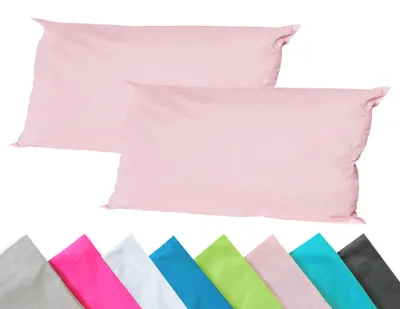 Produktbild von JACK 2er Set Outdoor Kissenhülle Kissenbezug 40x60cm Wasserfest Sitzkissen Lounge Kissen Garten Stuhl Lotus Effekt, Farbe:Rosa