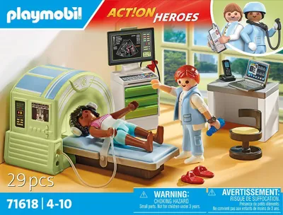 Produktbild von PLAYMOBIL Action Heroes 71618 MRT mit Patient