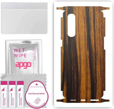 Produktbild von apgo Rückseite + Seiten Schutzfolie, Skin, kompatibel mit Oppo Reno3 Pro, Hinten Displayschutzfolie aus Vinylfolie, kratzfest, einfache Montage - Tigerwood