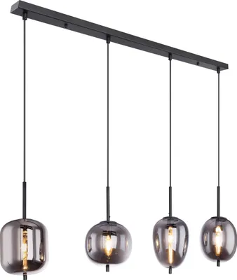 Produktbild von Globo Lighting Hängeleuchte Metall schwarz, 4x E14
