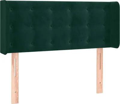 Obrázok produktu pre vidaXL Čelo postele s ušami tmavozelené 93x16x78/88 cm Velvet