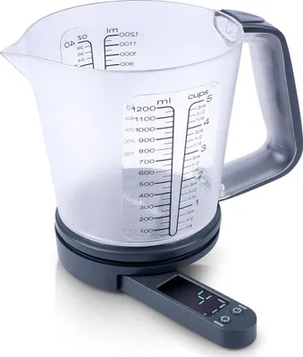 Obrázok produktu pre Digitálna kuchynská váha s odmerkou a LED displejom, max 5 kg