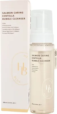 Produktbild von HEVEBLUE Salmon Caring Centella Bubble Cleanser 200 ml - Gesichtsreinigungsschaum