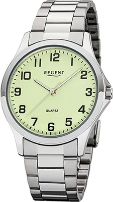 Image de Regent métal hommes montre 1152405 montre-bracelet argent bracelet métallique D2UR1152405