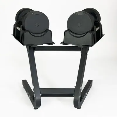 Image de Haltères réglables - de 4 à 41,5 kg - en fonte - antidérapants - pour l'entraînement musculaire à domicile