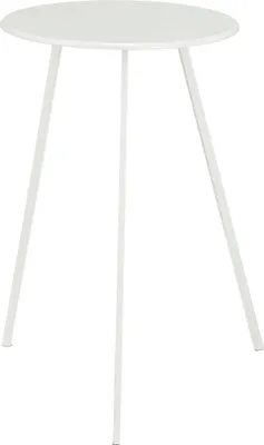 Produktbild von Mica Decorations Seatle Gartenbeistelltisch - H58 x Ø38 cm - Metall - Weiß