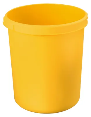 Image de Corbeille à papier HAN KLASSIK, jaune, 30 litres, avec 2 poignées encastrées