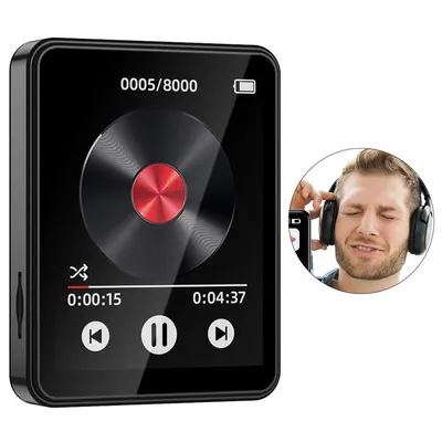 Produktbild von Bluetooth MP3 Player, Tragbarer HiFi Musikplayer mit 2,4" Touchscreen, 32 GB, FM-Radio