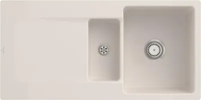 Produktbild von Villeroy & Boch Keramikspüle 33371FKR, Siluet 60 R flat Flächenbündige Spüle - inkl.