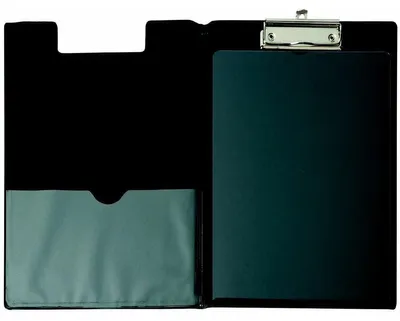 Produktbild von MAUL Schreibmappe A4 Hochformat Karton Folie schwarz