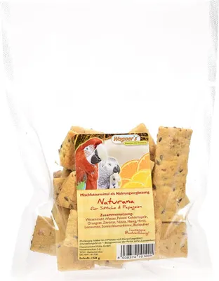 Obrázok produktu pre Maškrta pre papagáje Keksy Naturana/Tropical 150g