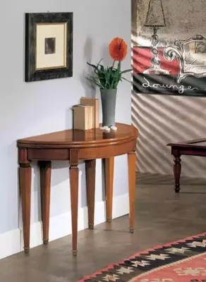 Produktbild von Konsolen Wohnzimmer Braun Beistelltisch Klassisch Design Möbel Holz Neu