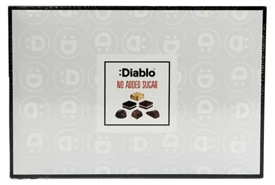 Produktbild von Diablo Schokoladen-Geschenkbox ohne Zuckerzusatz 142 g, Konfekt-Auswahl