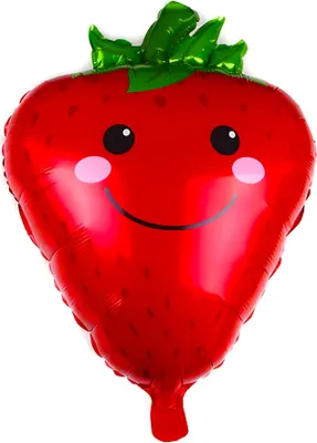 Immagine prodotto di Palloncini in foil food, smile alla fragola circa 47,5*70,5 cm