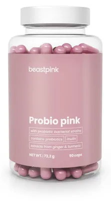 Produktbild von GymBeam - Probio Pink - BeastPink, 90 Kapseln