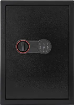 Productafbeelding van Elektronische kluis - compacte veiligheidskluis - staal - zwart - met digitaal toetsenbord