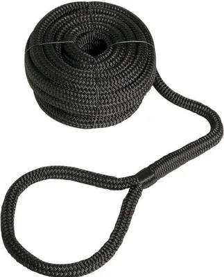 Produktbild von Osculati High Strength Eye-Spliced Black 20 mm 12 m Festmacherleine