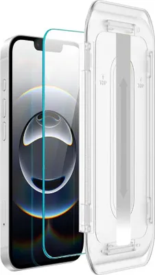 Image de verre trempé 9H pour écran d'iPhone 16e avec applicateur