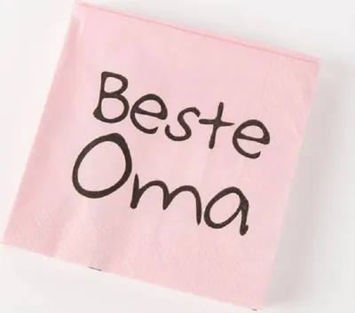 Produktbild von Serviette Für Dich, Servietten - Beste Oma - 33x33cm 3-lagig , 20 Stück - Papierservietten