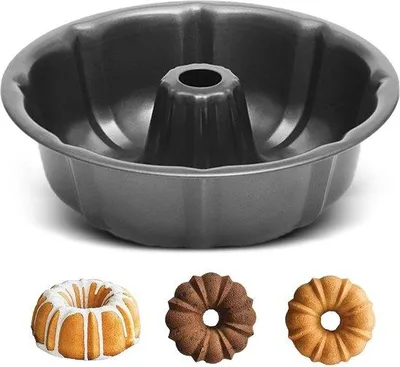 Produktbild von Runde Kuchenform 24cm Antihaft Schwarz