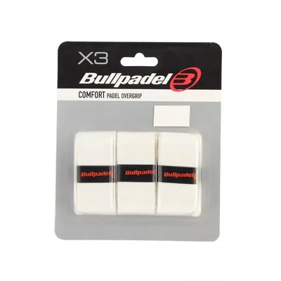 Produktbild von Bullpadel Padelgrip Overgrip Weiß 3er Pack