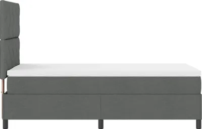 Obrázok produktu pre vidaXL Box spring posteľ s matracom tmavosivá 100 x 200 cm látka