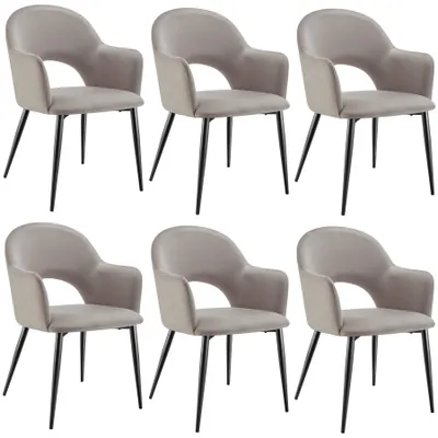 Obrázek produktu pro tectake® Sachel křeslo v sametovém vzhledu, čalouněné 57 x 61,5 x 87,5 cm