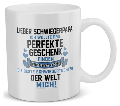 Produktbild von 22Feels Schwiegerpapa Geschenk von Schwiegertochter Braut Schwiegervater Tasse Vater des Bräutigams Kaffeetasse Männer Geburtstag Weihnachten Herrentag Geschenkidee Schwiegereltern