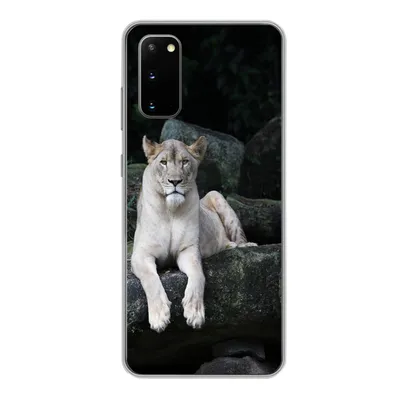 Produktbild von MuchoWow® Handyhülle Schutzhülle Hülle für Samsung Galaxy S20 Löwe - Wilde Tiere - Porträt Silikon Softcase Handy Hülle - Bild