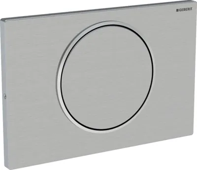 Produktbild von Geberit Sigma10 Betätigungsplatte, für Spül-Stopp-Spülung, verschraubbar, rund, 115.787.SN.5