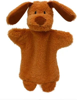 Obrázek produktu pro Ruční maňásek pes 28 cm hnědý, 20311A