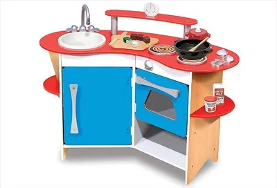 Imagen del producto de Cocina de juguete de madera para niños