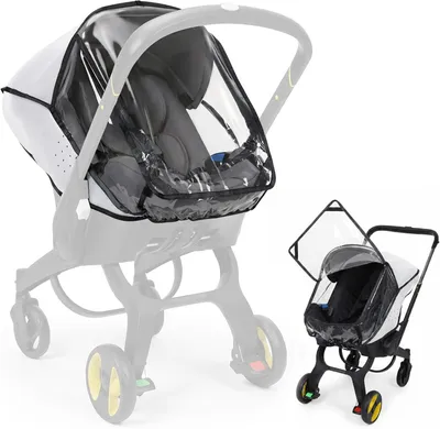 Productafbeelding van Zwarte regenhoes voor kinderwagen