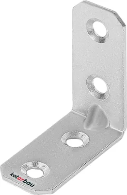 Obrázok produktu pre KOTARBAU uholníková spojka 35 x 35 x 16 x 2 mm s guličkou Oceľový konštrukčný uholník Montážne otvory Nábytková spojka Pozinkovaná spojka na ťažké drevo Montážny uholník
