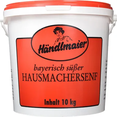 Immagine prodotto di Händlmaiers senape fatta in casa dolce in un secchio Senza glutine Il classico 10kg