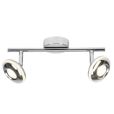 Produktbild von Brilliant LED Deckenleuchte Spotrohr More Chrom 2 x 5W 800lm warmweiß 3000K schwenkbar
