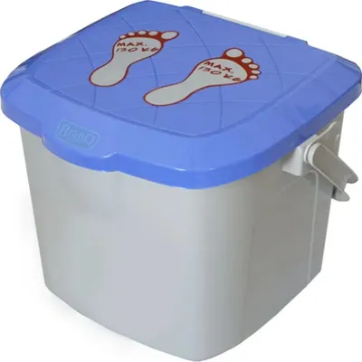 Imagen del producto de Asiento Angelhocker, cubo para asiento, taburete, 15.5L, blanco